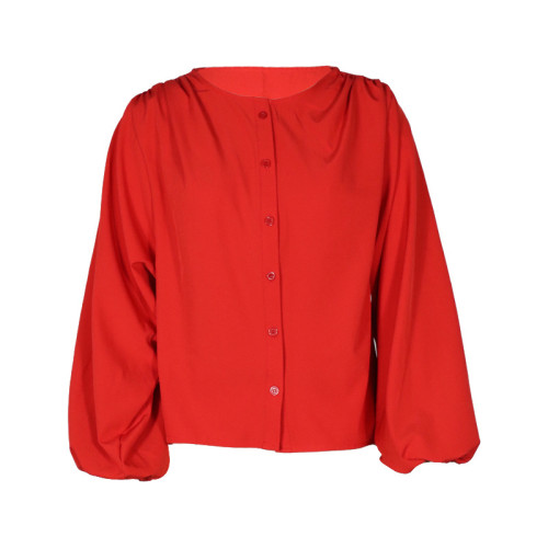 Custom Women's Autumn And Winter Shirts| Custom Temperament Shirts| Wholesale All-match Shirts