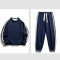 Custom Men's Fashion Sweatsuit| Autumn&Winter Casual Sweatsuit| Men Loose Fit Sweasuit Without Hood| Side Stripe Design Sweatsuit For Men