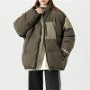 Benutzerdefinierte Damenmode Mantel| Jacke aus Baumwolle mit Stehkragen | Gespleißte Strickjacke mit farbigem Reißverschluss und Brusttasche| 2022 Winter Trendiger Mantel für Frauen