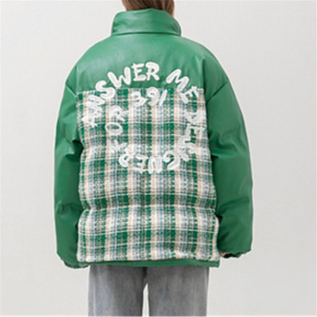 Custom Women's Fashion Coat| Stand Collar Jacket| Zipper Cardigan With Snakeskin Bag Pattern Design| 2022 Winter Trendy Coat For Women