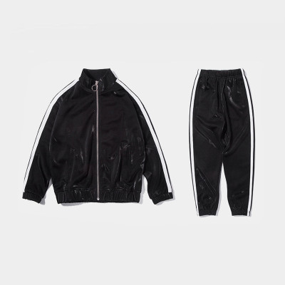 Custom Kids Casual Sport Two Pieces Set | Solid Color Zipper Set | Street Dance Hip Hop Two Pieces Set