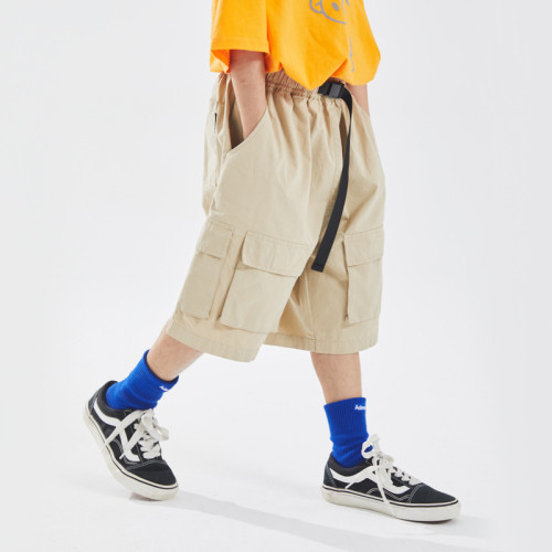 Shorts hip-pop personnalisés pour enfants | Shorts à grandes poches personnalisés| Vente en gros Shorts Décontractés