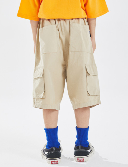 Shorts hip-pop personnalisés pour enfants | Shorts à grandes poches personnalisés| Vente en gros Shorts Décontractés