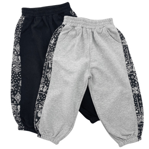 Children Street Cargo Pants Manufacturer| Custom Cashew flower Pants For Kid| Elastic Waist High Street Cargo Pants Factory