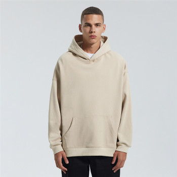Custom Men's Khaki Letter Patch Hooded | Sweater American Tide Brand High Street Jacket | Loose Couple Hoodie Top