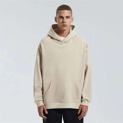 Custom Men's Khaki Letter Patch Hooded | Sweater American Tide Brand High Street Jacket | Loose Couple Hoodie Top