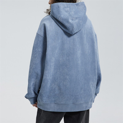 Custom Men's Retro Solid Color Heavy Hooded | Sweater Tide Brand Hoodie | Suede Couple's Autumn Top