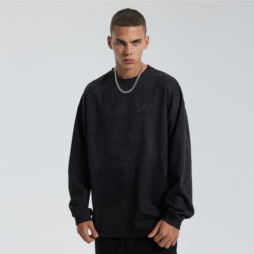 Custom Men's Casual Sweatshirts| Long Sleeve Autumn Sweatshirts For Men| Custom 100% Cotton Crew Neck Sweatshirts