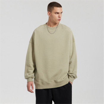 Mens Long Sleeve Hip Pop Sweatshirt| Crew Rib Neck Sweatshirts For Men| 100% Cotton Mens Sweaters Manufacturer