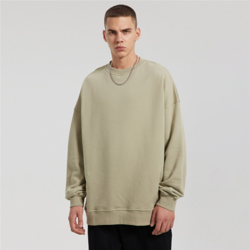 Herren-Langarm-Hip-Pop-Sweatshirt| Sweatshirts mit Rundhalsausschnitt für Herren| Hersteller von Herrenpullovern aus 100 % Baumwolle
