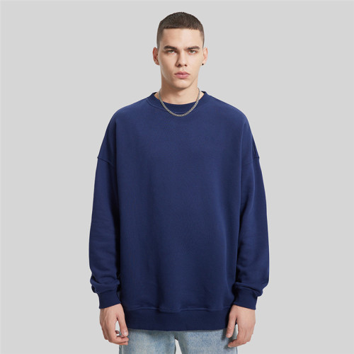 Herren-Langarm-Hip-Pop-Sweatshirt| Sweatshirts mit Rundhalsausschnitt für Herren| Hersteller von Herrenpullovern aus 100 % Baumwolle