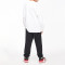 Custom High Street Kid's Tracksuit| Embroidery Logo Sloid Sweatsuit Manufacturer| Children Sports Two Pieces Set