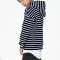 Custom Kids Loose High Street Hoodie | Clothing European American Top | Black White Stripes Unisex Casual Sweater