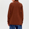 Custom Kids' Velvet T-shirts| Custom Striped High-neck Long-sleeved T-shirts| Wholesale 100% Cotton T-shirts