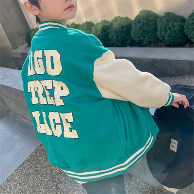 Custom Kids Varsity Jacket| PU Leather Sleeves Varsity Jacket| Custom Embroidery Patches LOGO Jacket| 2022 Trendy Baseball Jacket For Kids