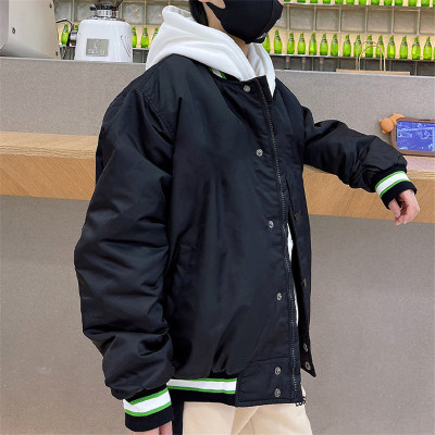 Custom Kids Winter Coat| Windbreaker Coat With Fleece Hood| Custom Rib Zippered Coat| 2022 Trendy Cool Coat For Kids