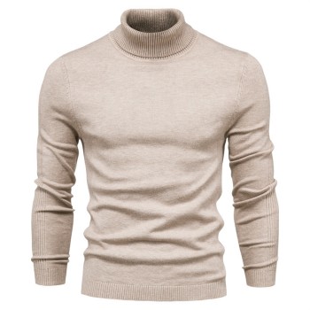 Custom Men's Casual Pullover Sweater| Custom Turtleneck Sweater| Whlesale Knitwear Sweater