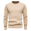 Custom Men's Street Casual Sweaters| Custom Solid Color Sweaters| Wholesale Round Neck Sweaters