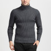 Custom Men's Slim Sweaters| Custom Solid Color Sweaters| Wholesale High Coller Sweaters