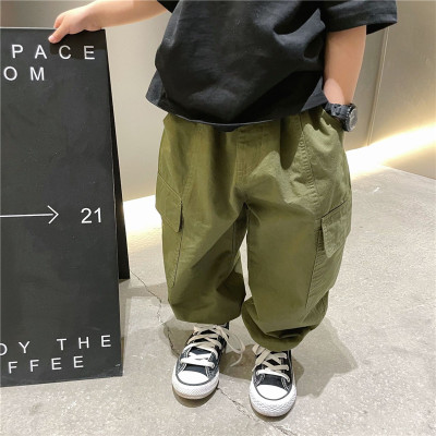 Custom Kids Streetwear Casual Pant | Solid Color Loose Trousers | Two Side With Pockets Fashion Cargo Pant