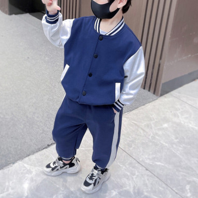 Custom Kids Streetwear Casual Two Pieces Set | High Street Sport Set | Solid Color Trendy Two Pieces Set