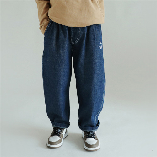 Custom Kids Loose Casual Pant | Solid Color Trendy Jean Pant | High Street Streetwear Trousers