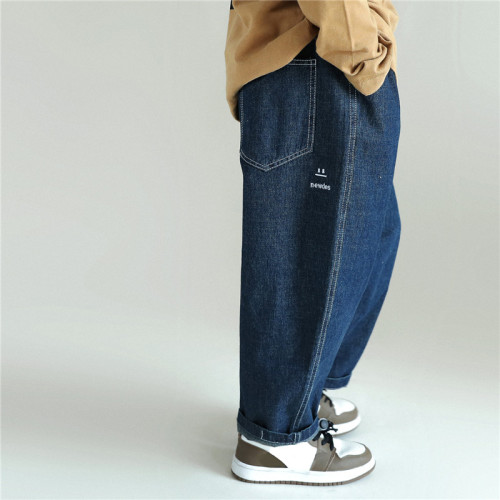 Custom Kids Loose Casual Pant | Solid Color Trendy Jean Pant | High Street Streetwear Trousers