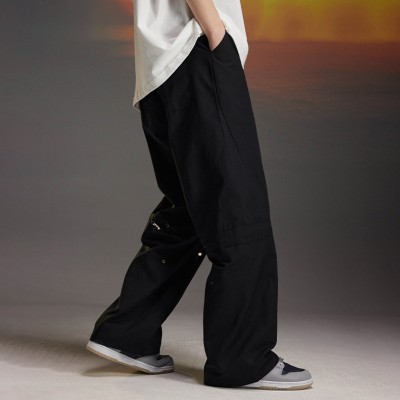 Custom Men's Casual Cargo Pants| Custom Straight Cargo Pants| Wholesale Loose Fit Cargo Pants