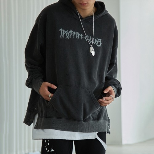 Мужская толстовка с капюшоном Custom Washed Hoodie | Винтажная толстовка Custom Hoodie | Повседневная толстовка Wholesale Casual Hoodie