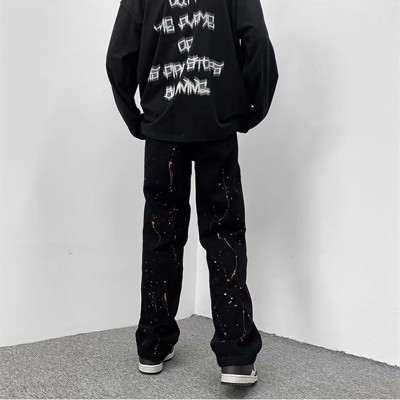 Custom Women's Loose Casual Trousers|Straight Long Pant|High Street Streetwear Trousers