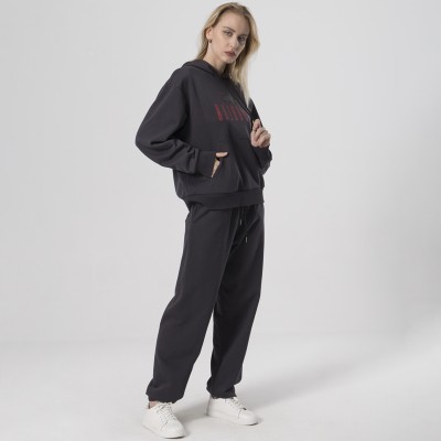 Custom Women's Casual Hooded Two Piece Sets| Custom Printing Two PIece Sets| Wholesale 100% Cotton Two Piece Sets