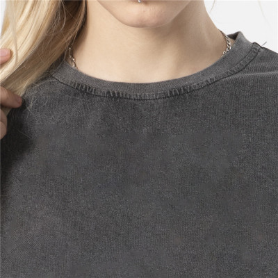 Acid Wash Cropped T shirt Women | Blank | 100% Cotton | Custom Streetwear Vendors