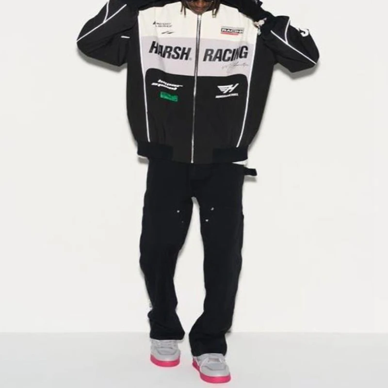Custom Retro Racing Bomber Jacket 
