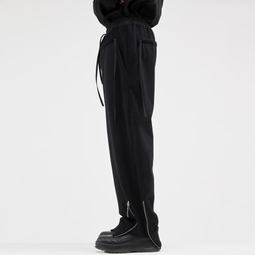 Custom Men's Zipper Pants| Custom 100% Cotton Pants| Whosale Casual Sports Pants