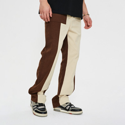 Custom Men's Casual Sport Pants| Custom High Street Pants| Wholesale Color Contrast Pants