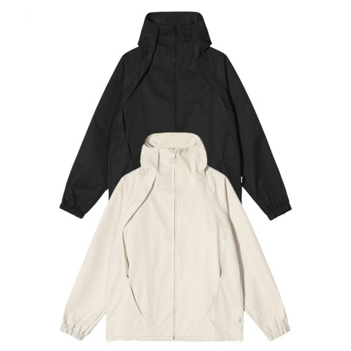 Custom Women's Solid Windbreaker Jackets | Streetwear Casual Coats | Loose Fashion Jackets
