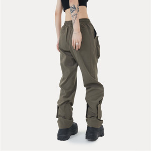Custom Women's Streetwear Trousers | Solid Color Casual Pant | Drawstring With Pockets Pant