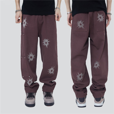 Custom Men's Streetwear Pant | Hot Drill Casual Trousers | Loose Fashion Sport Pants