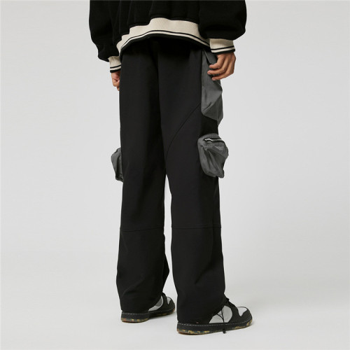 Custom Men's Loose Cargo Pants| Custom Big Pocket Cargo Pants| Wholesale Hip-pop Cargo Pants