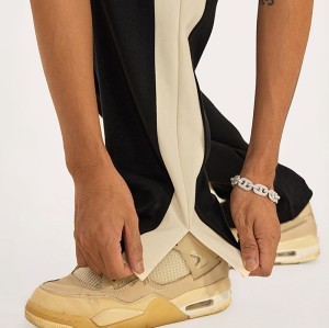 سروال كارجو بفتحة جانبية للرجال من Csutom| بنطلون رجالي قطن كاجوال| مخصص واسعة الساق السراويل الساق المستقيمة