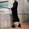 Custom Women's Knitted Midi Skirt| Custom Casual Skirt| Wholesale Slim Fit Skirt