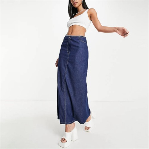 Custom Women's Y2K Denim Skirt| Custom Casual Skirt| Wholesale Slim Fit Skirt