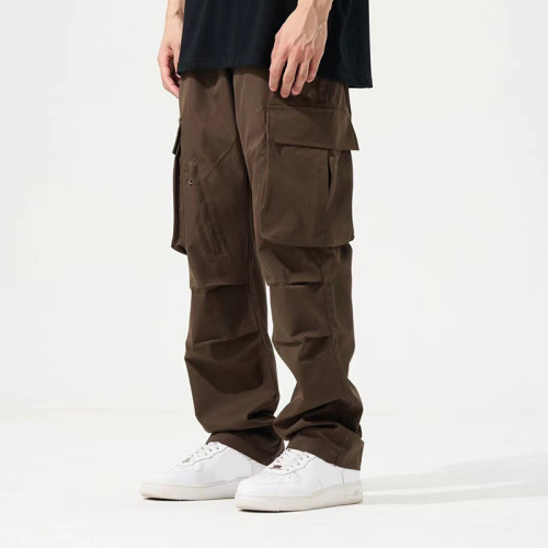 Custom Men's Mult-pocket Cargo Pants| Custom Casual Cargo Pants| Wholesale Waterproof Cargo Pants