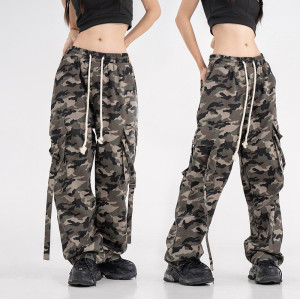 Custom Women's Camouflage Cargo Pants| Custom High Street Cargo Pants| Wholesale Waterproof Cargo Pants