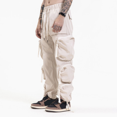 Hot Sales China-Chic Cargo Pants| Wash Retro Punk Jeans| Custom Loose Straight Trousers For Men