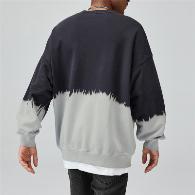 Custom Men's Contrasting Color  Hoodies| Custom Tie-dye loose Hoodies| Wholesale Hip-pop Hoodies