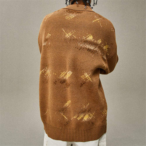 Benutzerdefinierter amerikanischer Vintage Pullover | Herren Frühling und Herbst New Incense Wind Paar Pullover | Lockerer trendiger Pullover für Herren und Damen