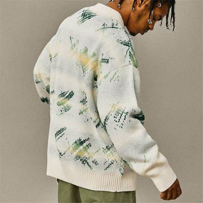 Custom American Vintage Sweater | Men's Spring And Autumn New Incense Wind Couple Sweater | Loose Men's And Women's Trendy Sweater