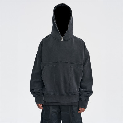Custom High Street American Vintage Heavy Industry| High Quality Washing Retro World Fashion Loose Hooded Hoodies