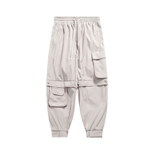 Pantalones cargo High Street personalizados para hombres | Pantalones de calle de pierna recta de alta calidad | Pantalones de chándal personalizados con múltiples bolsillos